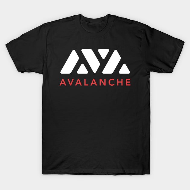 Avalanche Crypto Cryptocurrency AVAX coin token T-Shirt by Donebe